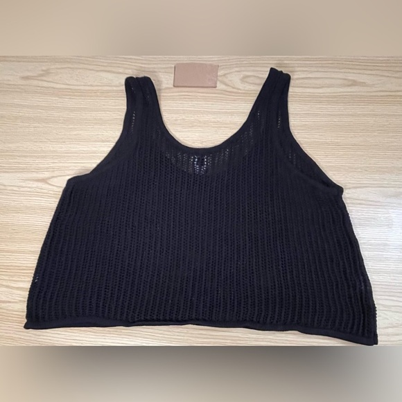 A New Day mesh cotton tank top. Women‎ XXL BLACK - Picture 4 of 7